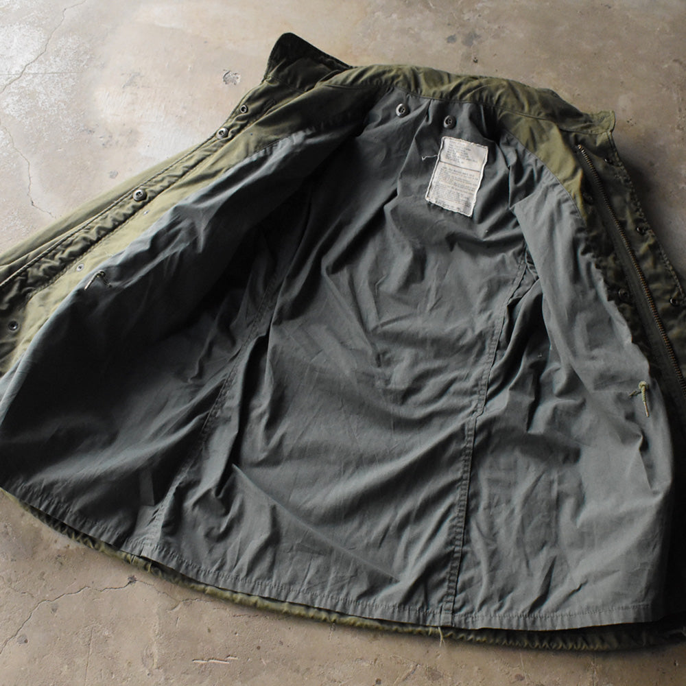 ’72 U.S.ARMY グレーライナー!M-65 フィールドジャケット 250406