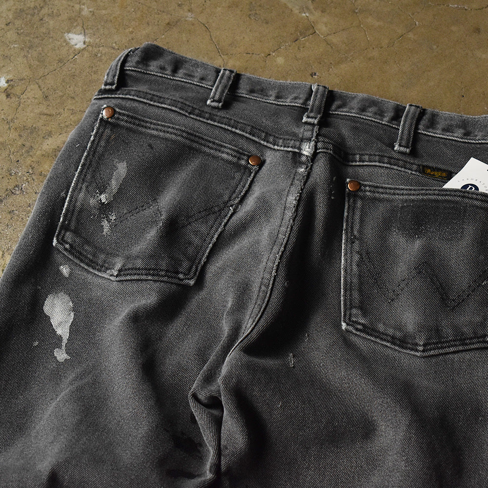 Y2K Wrangler 938BLK ダメージ! カウボーイカット ストレッチ デニムパンツ 241226H