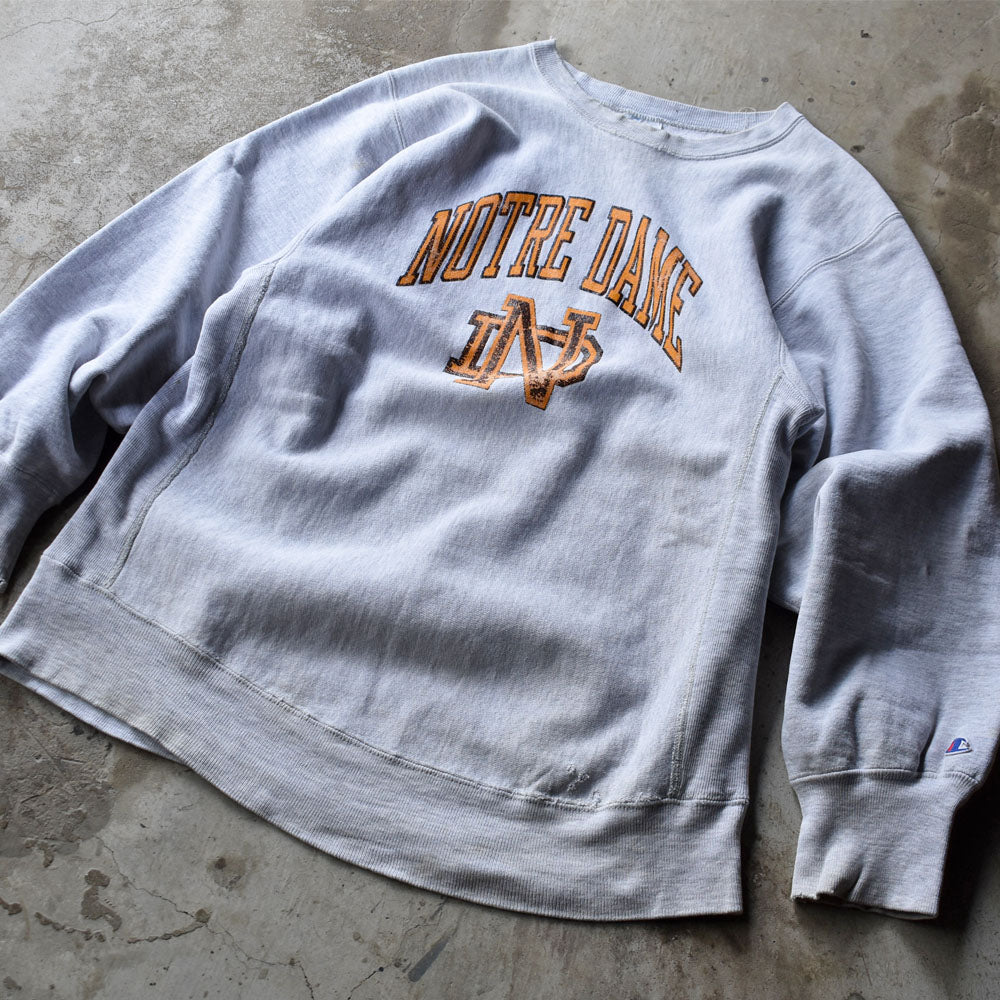 90's Champion/チャンピオン “NOTRE DAME” RWスウェット USA製 230526