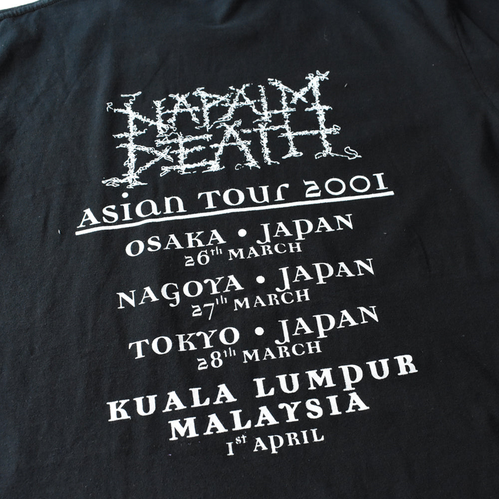 Y2K デッドストック! Napalm Death "Asian Tour 2001" Tシャツ 250912