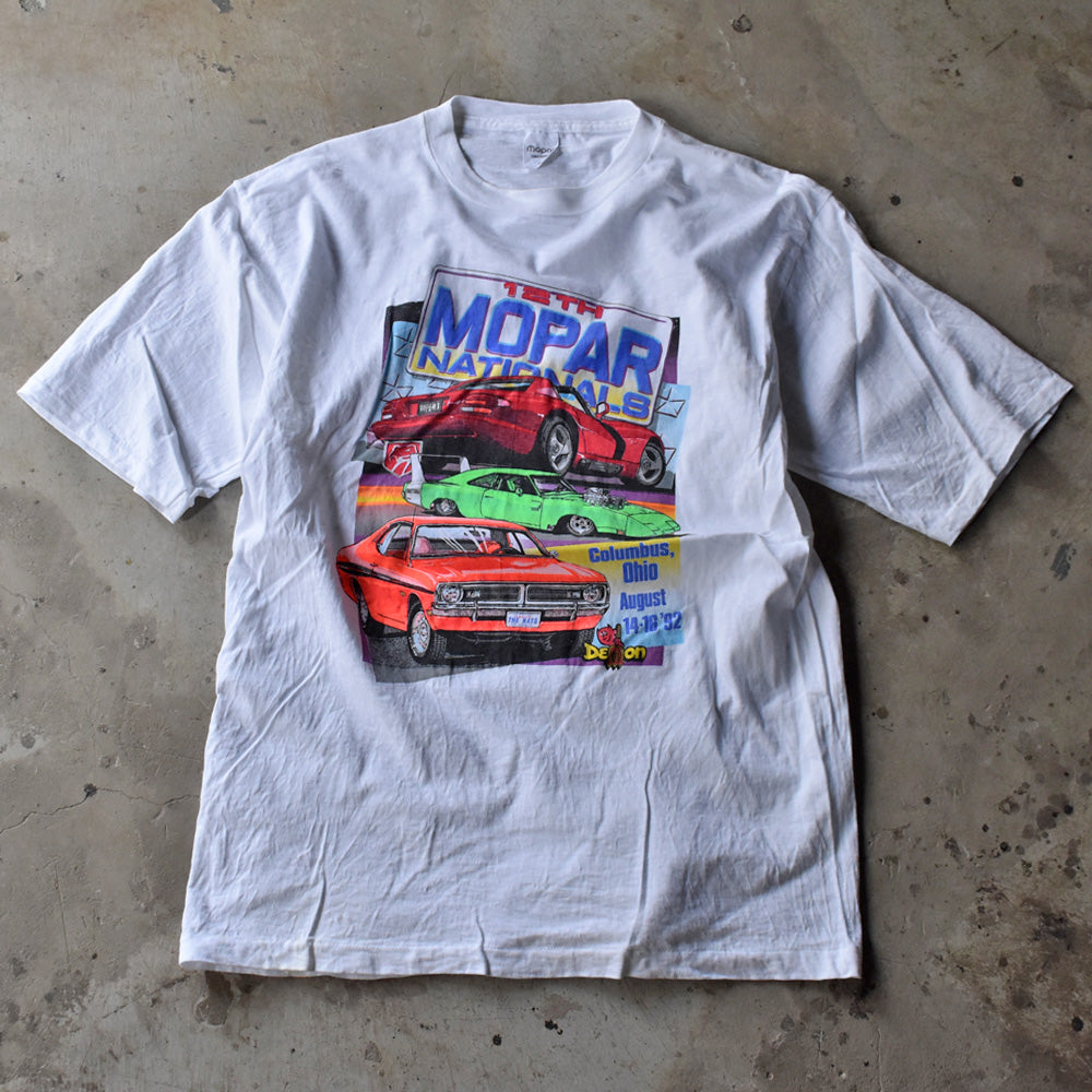 90’s “MOPAR NATIONALS” クラシックカー プリント Tシャツ USA製 230722