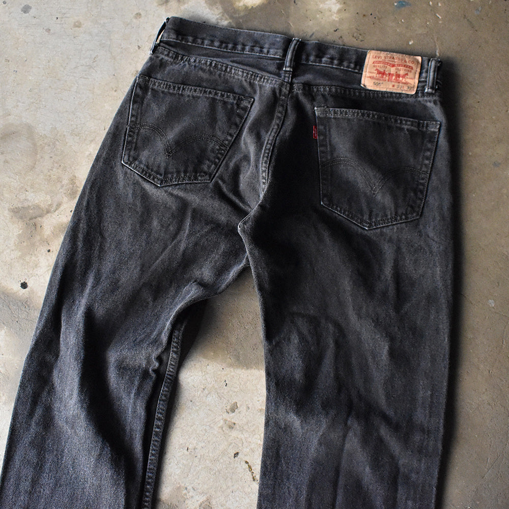 Y2K Levi's 505 ブラックデニムパンツ 240401