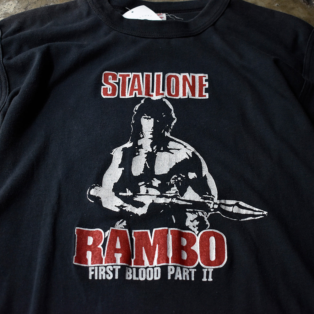 80's “RAMBO FIRST BLOOD PART II” ムービー ノースリーブTシャツ USA製 250814H