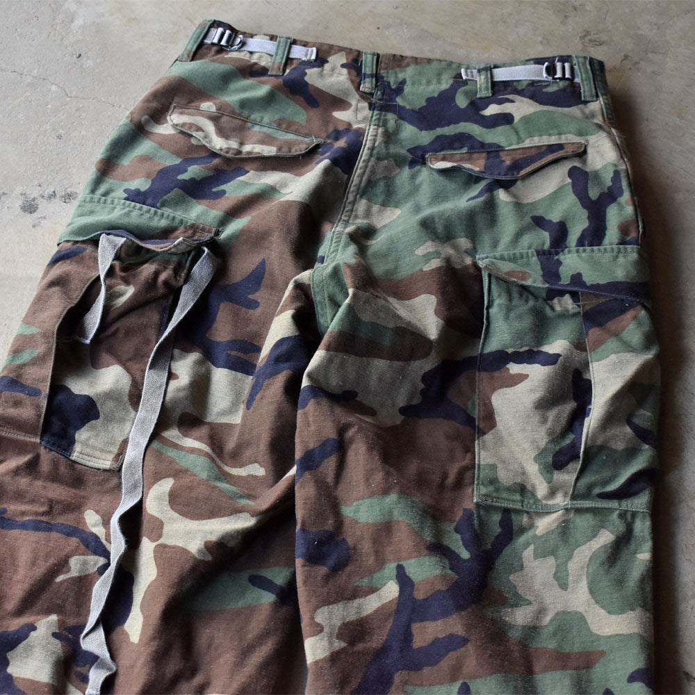 Y2K U.S.ARMY M-65 ウッドランド カモフラ柄 フィールドパンツ 240524