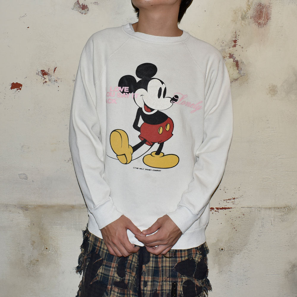 80’s Disney ミッキーマウス スウェット USA製 250905H