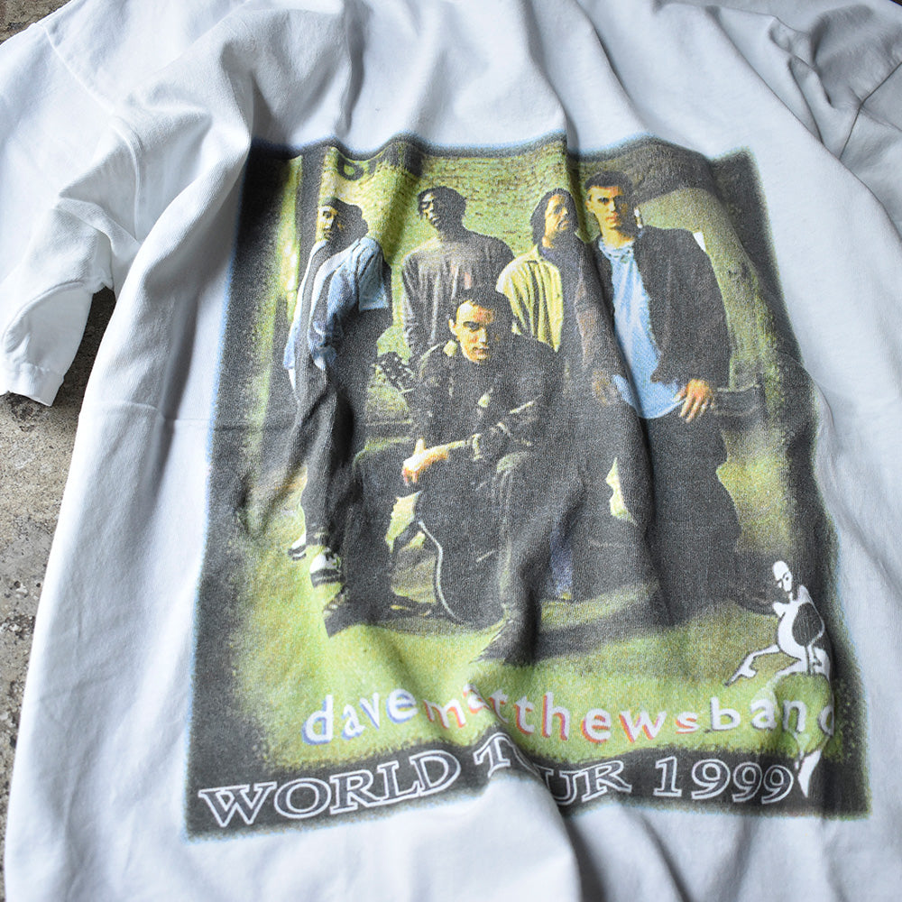 90's Dave Matthews Band “WORLD TOUR 1999” ロック Tシャツ 240427H