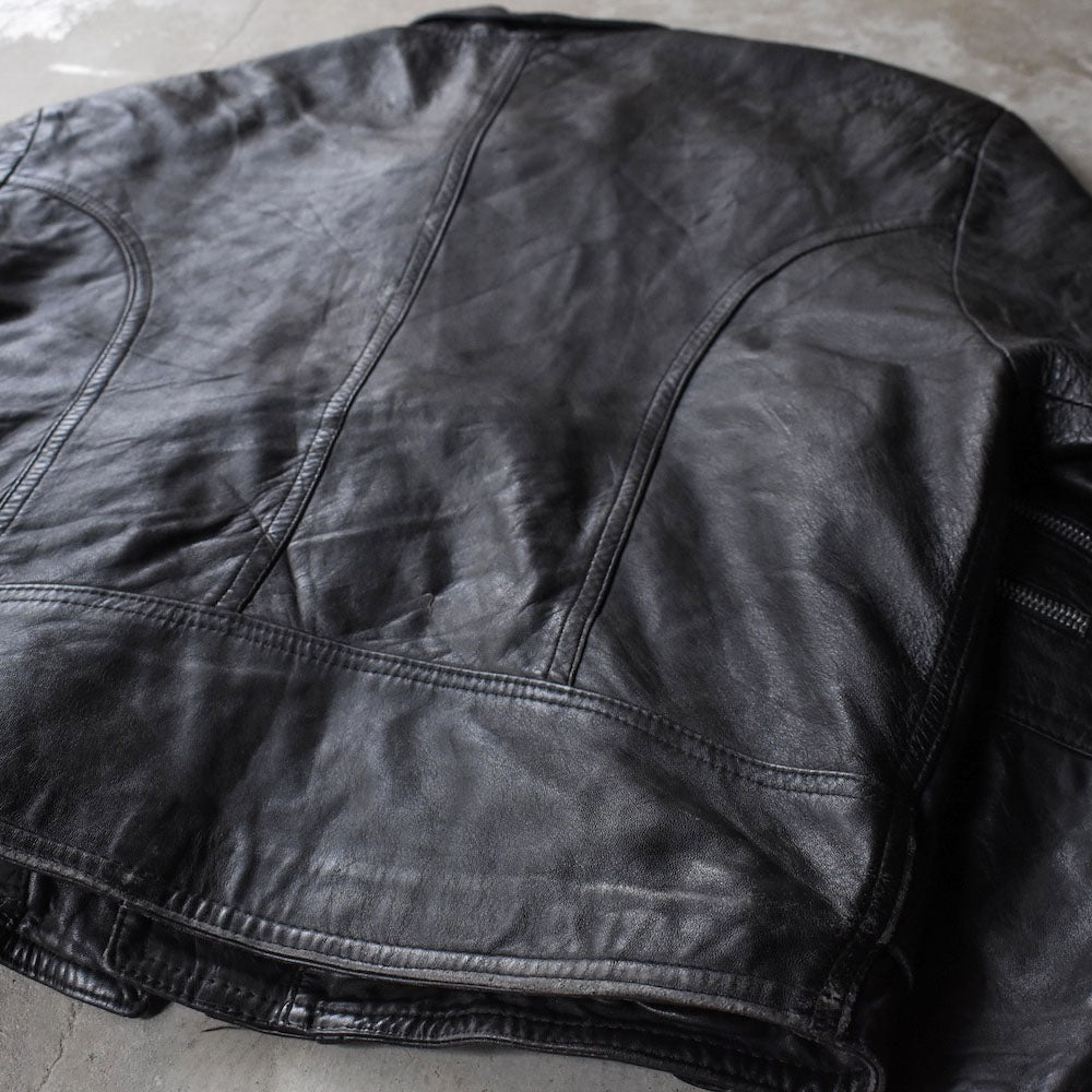 80’s Jordano ダブルジップ レザージャケット 251104H