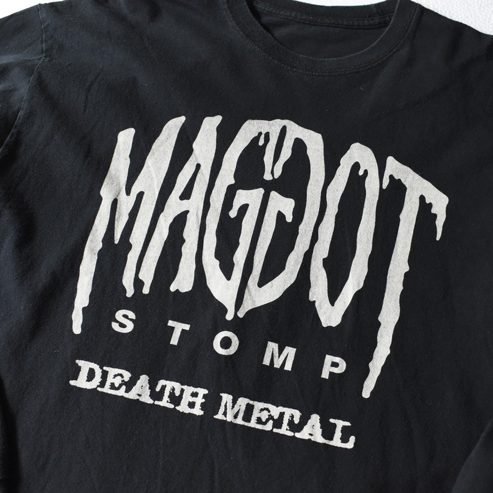 デッドストック! Maggot Stomp "Death Metal Roster" ロングスリーブ Tシャツ 250930