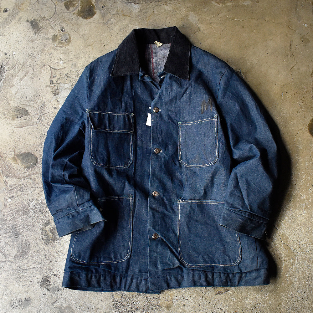 70's～ ノンウォッシュ TODD UNIFORM デニムカバーオール USA製