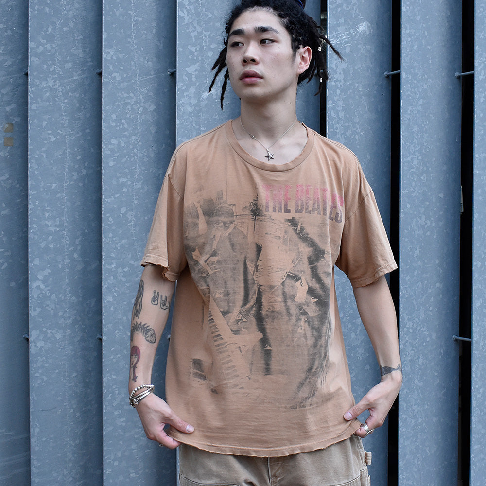 Y2K The Beatles オーバープリントTシャツ 240918H