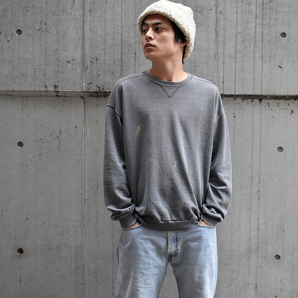 90's~ ペンキ! JERZEES Premium Fit 無地スウェット 241001H