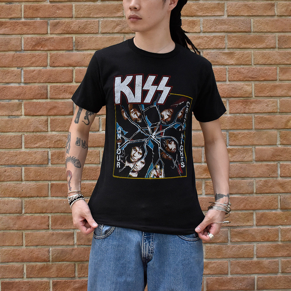80's non make! KISS “Crazy Nights” Tour Tシャツ 240804HYY