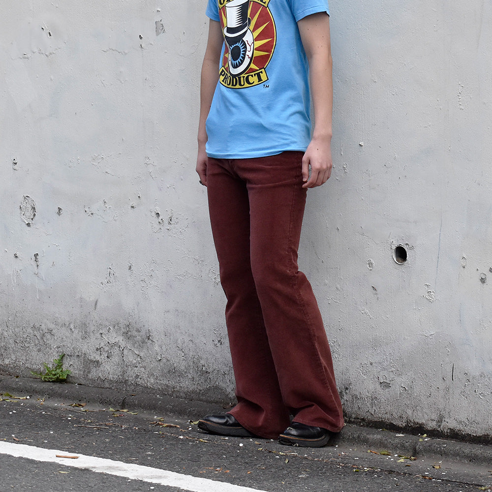 70's Lee “Separate-Lees” ベロアフレアパンツ USA製 240123H