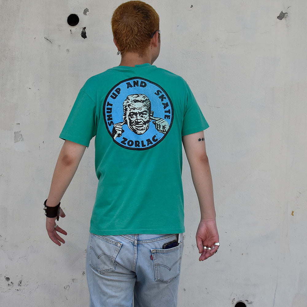 80's Zorlac “Shut Up and Skate“ スケート Tシャツ 250729HTJ3