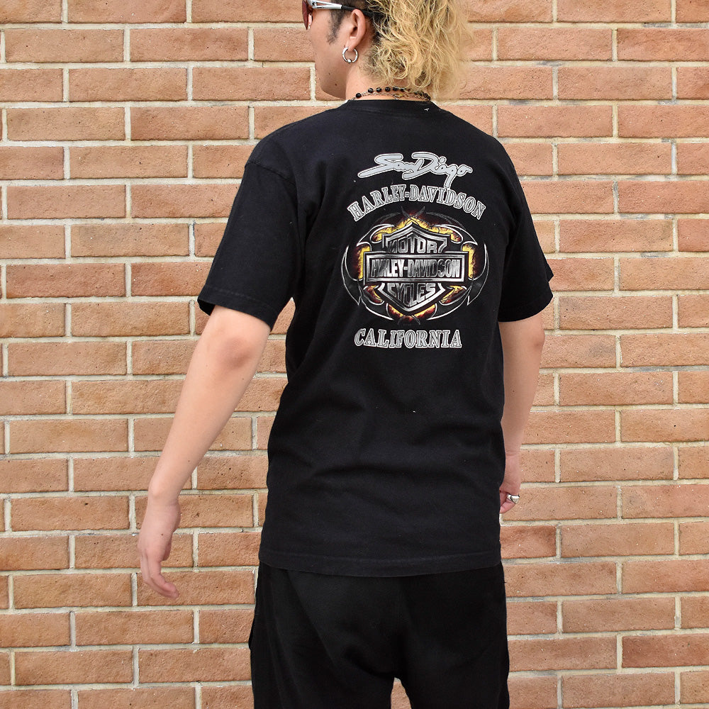 Y2K Harley Davidson “スカル” Tシャツ USA製 240906H