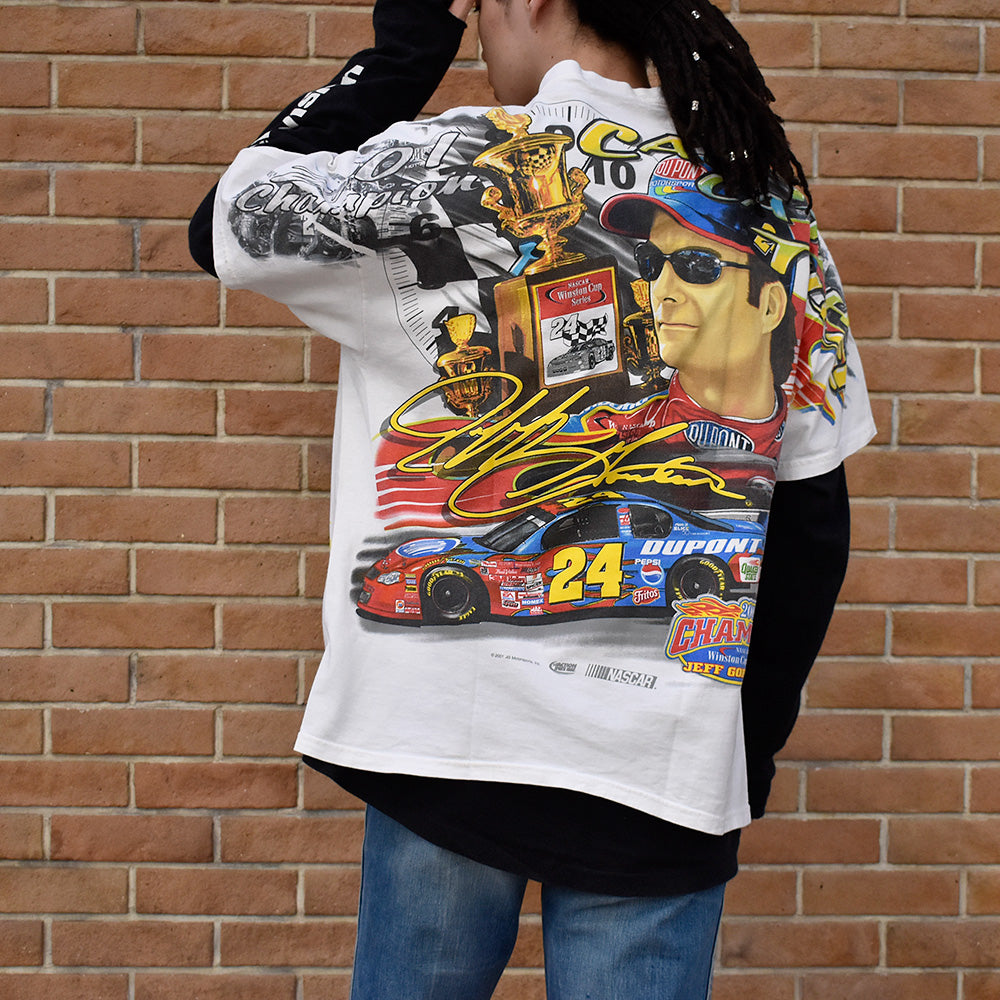 Y2K CHASE authentics “Jeff Gordon #24” AOP! レーシング Tシャツ 240324H