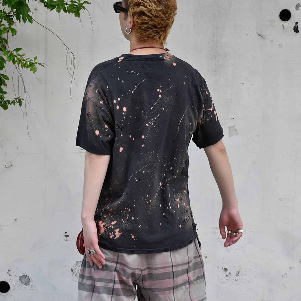 Y2K ブリーチ! ダメージ! AC/DC “For Those About To Rock (We Salute You)” Tシャツ 250606H