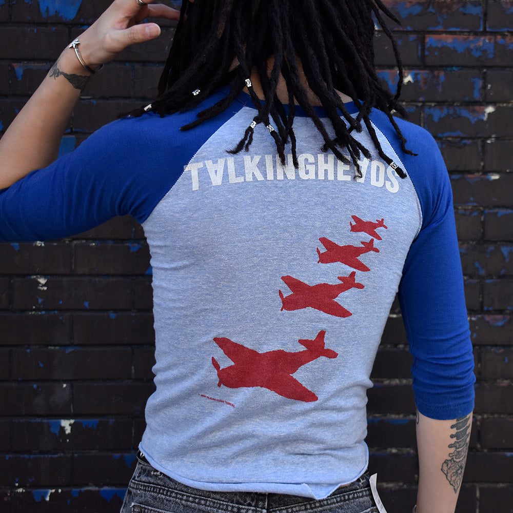 80's Talking Heads “U.S Tour 1980” ラグラン ロック Tシャツ 231128HY33
