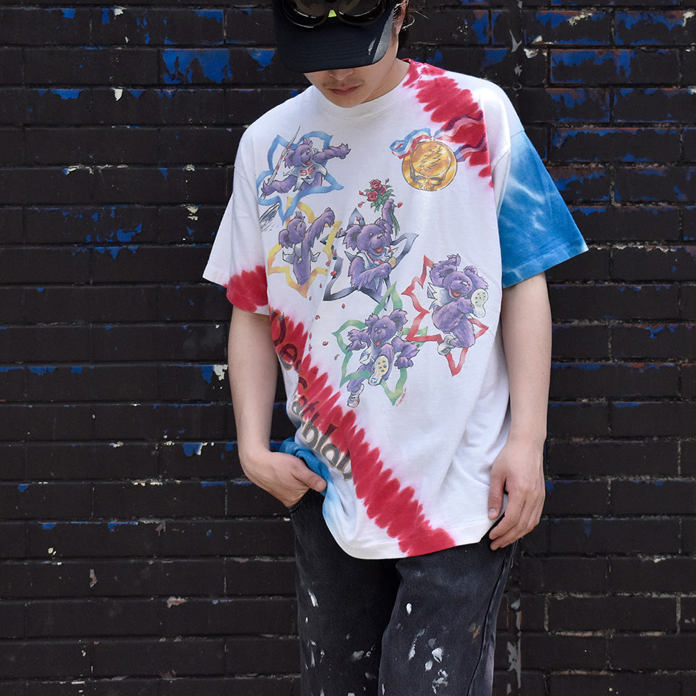 90's LIQUID BLUE Grateful Dead "deadcathlon” デッドベア Tシャツ 240425H