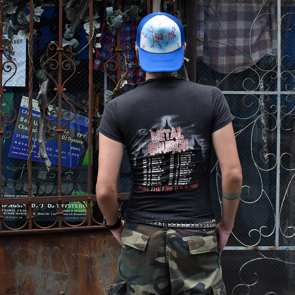 80's Metal Church “The Dark” Start the Fire Tour Tシャツ 240918H