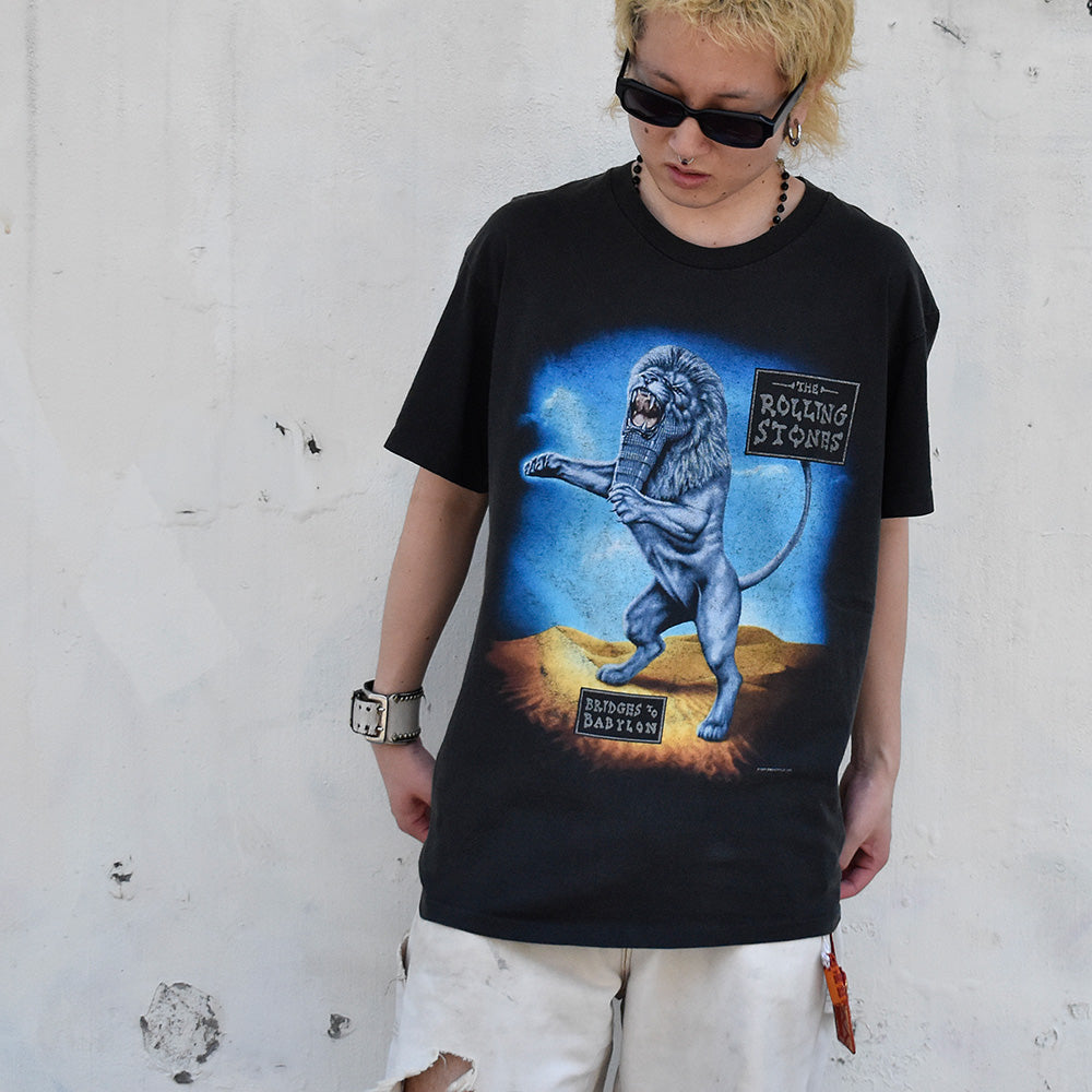 90's The Rolling Stones “Bridges to Babylon World Tour” ロック Tシャツ 240708H