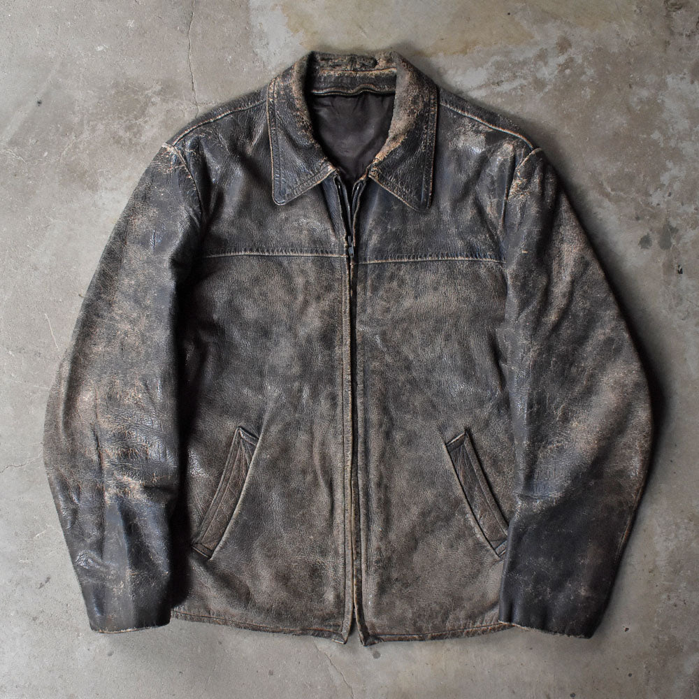 90’s グランジフェード レザージャケット 251028H