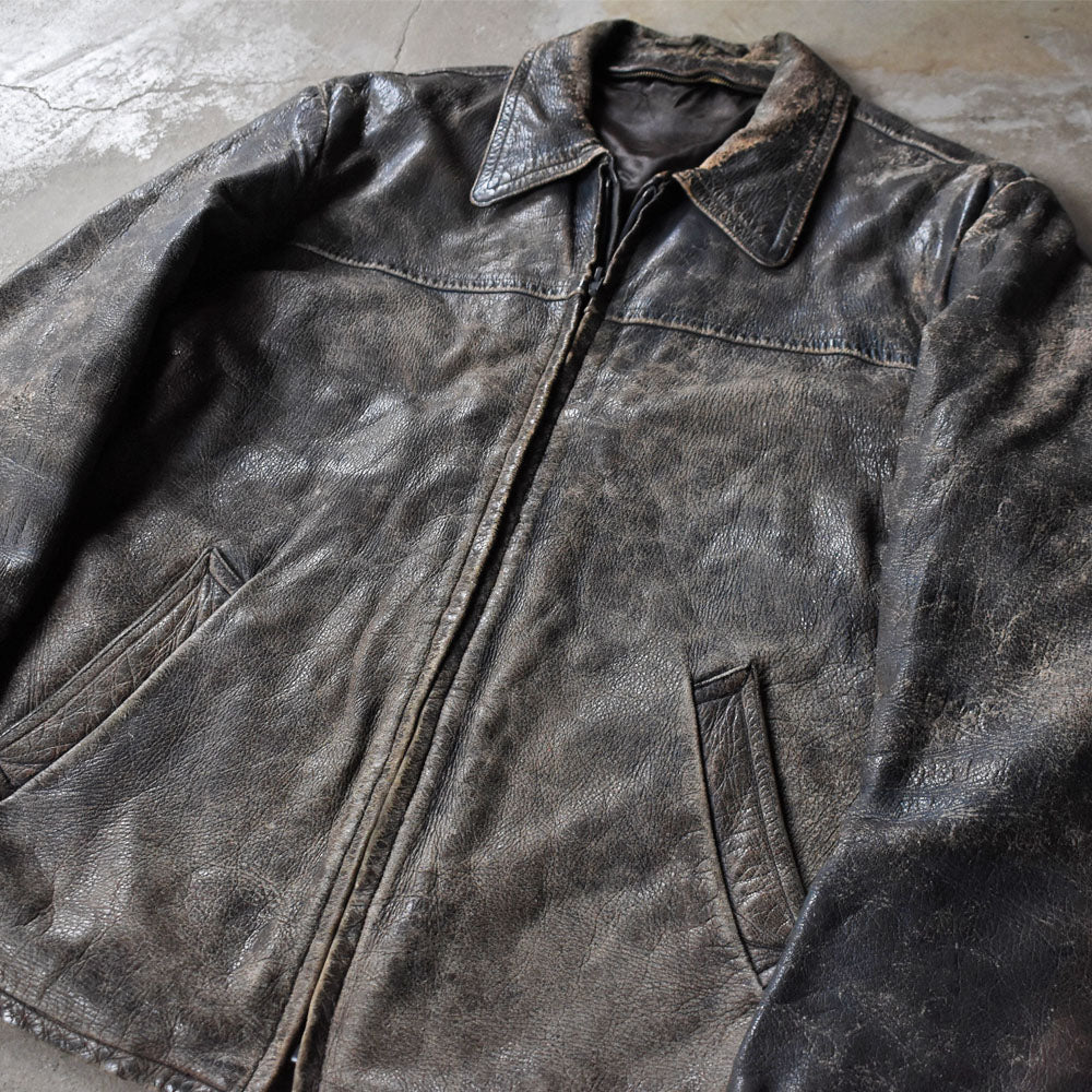 90’s グランジフェード レザージャケット 251028H