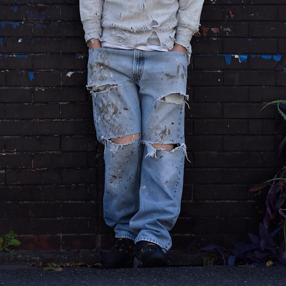 Y2K ボロ! Levi's 505 デニムパンツ 231120H