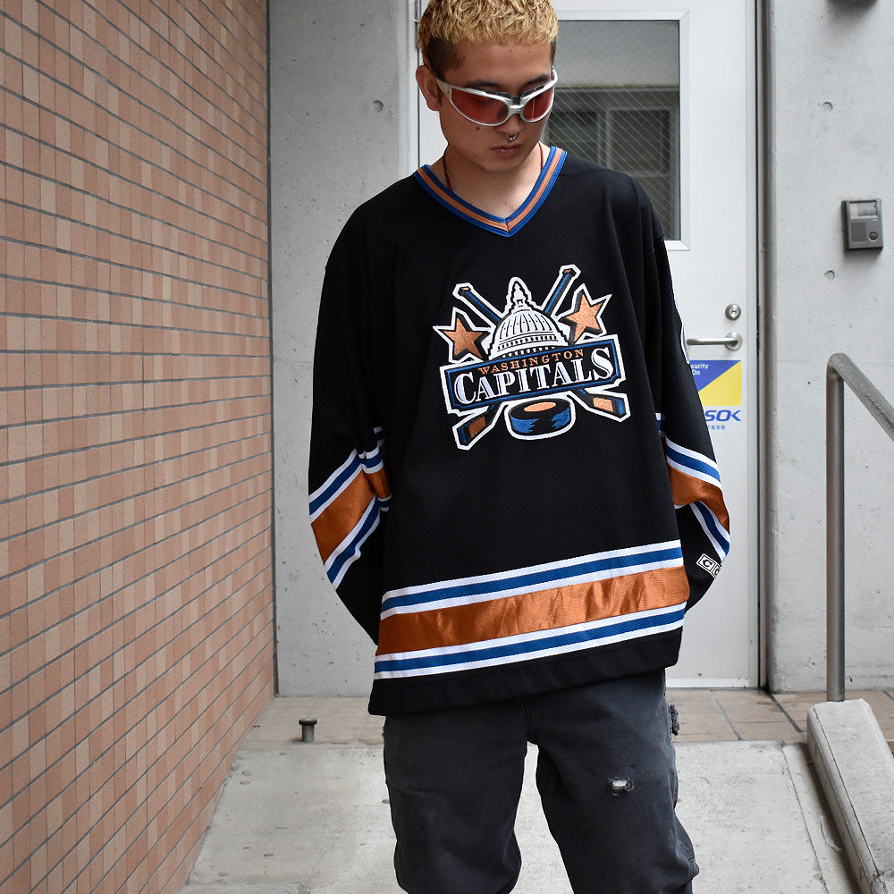 Y2K CCM NHL “WASHINGTON CAPITALS“ ホッケーシャツ 250610H