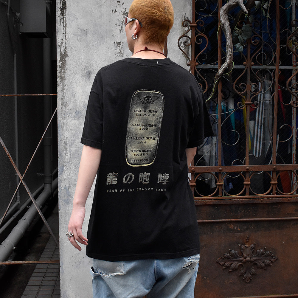 90’s~ Aerosmith ROAR OF THE DRAGON “龍の咆哮” Japan Tour Tシャツ 250412H
