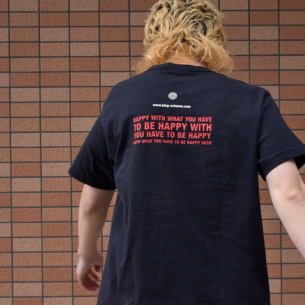 Y2K King Crimson “Happy with What You Have to Be Happy With” ロック Tシャツ 240224HYY