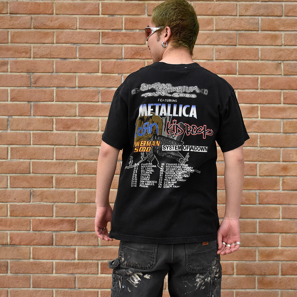 Y2K “Summer Sanitarium Tour 2000“ Metallica/KORN Tシャツ 250317H