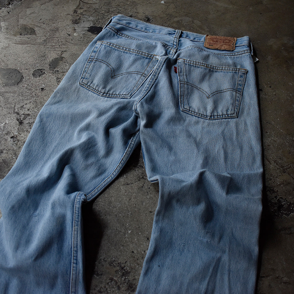 90's ダメージ!グランジ! Levi's/リーバイス 501 デニムパンツ UK製 230815H