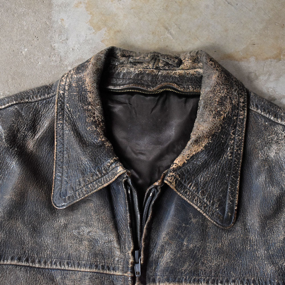 90’s グランジフェード レザージャケット 251028H