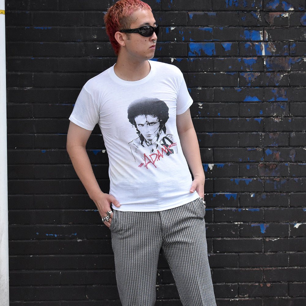 80's “ADAM ANT“ ロック Tシャツ 250827H