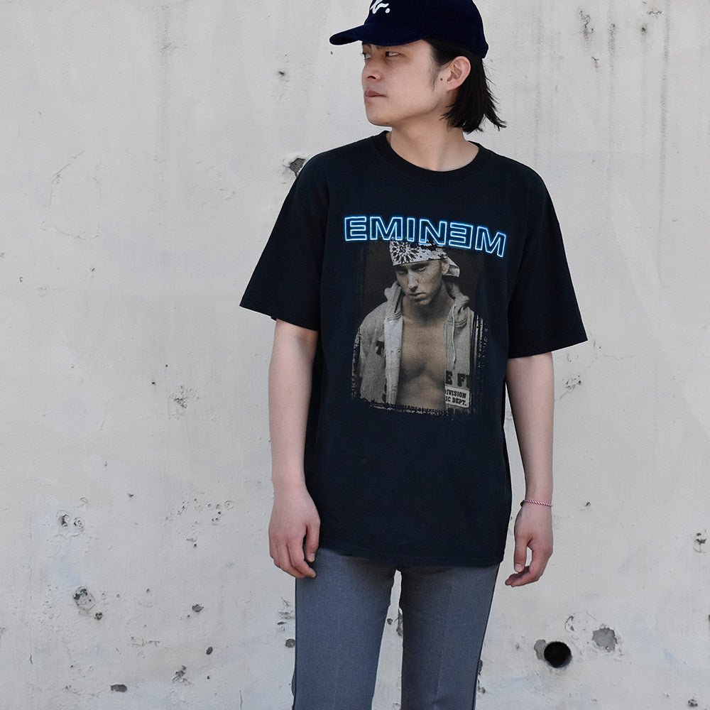 Y2K “Eminem“ With 50 Cent/Missy Elliott/D12/Obie Trice Tour Rap Tシャツ 240503H