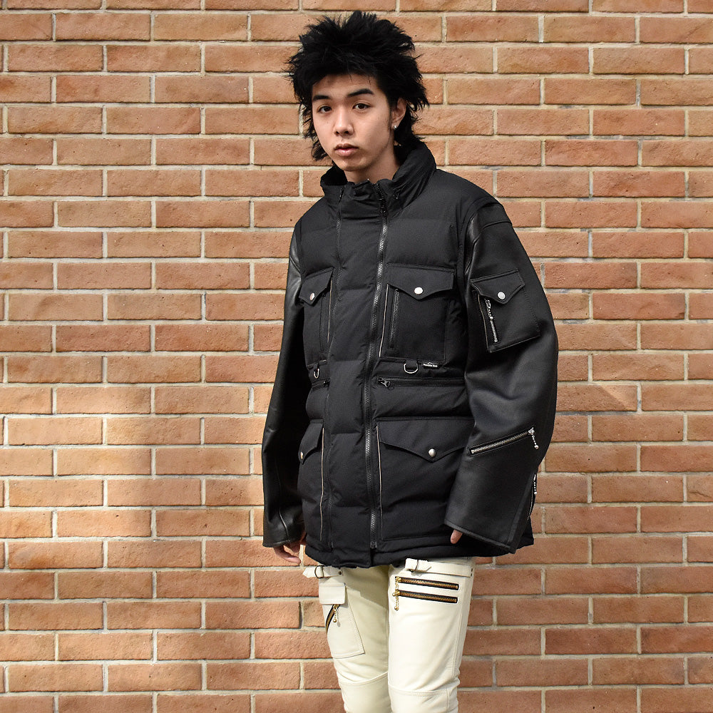 blackmeans×Hayachine Made 2Way リバーシブル レザー×ダウン マウンテンジャケット 945-79TJ400-1 250102H/250128H