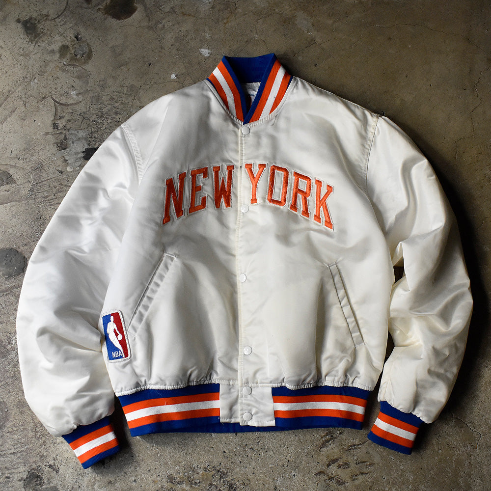 90's STARTER NBA “New York Knicks” 中綿入り ナイロンジャケット USA製 240130H