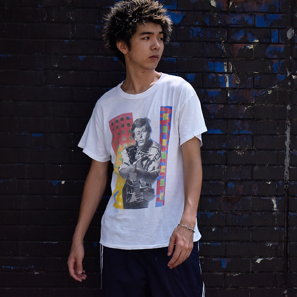 80's Paul McCartney “The Paul McCartney“ World Tour 1989/90 ロック Tシャツ 250901H