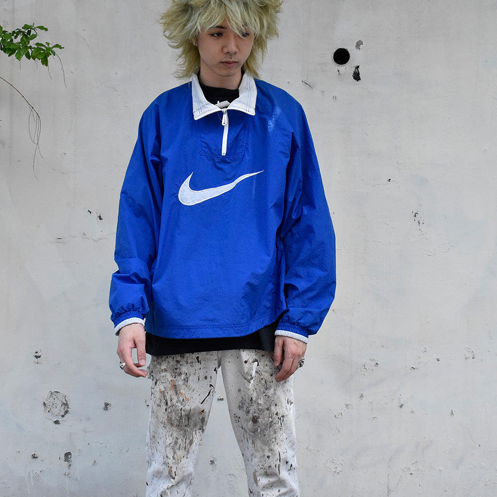 90's NIKE ハーフジップ ナイロンジャケット 250607H