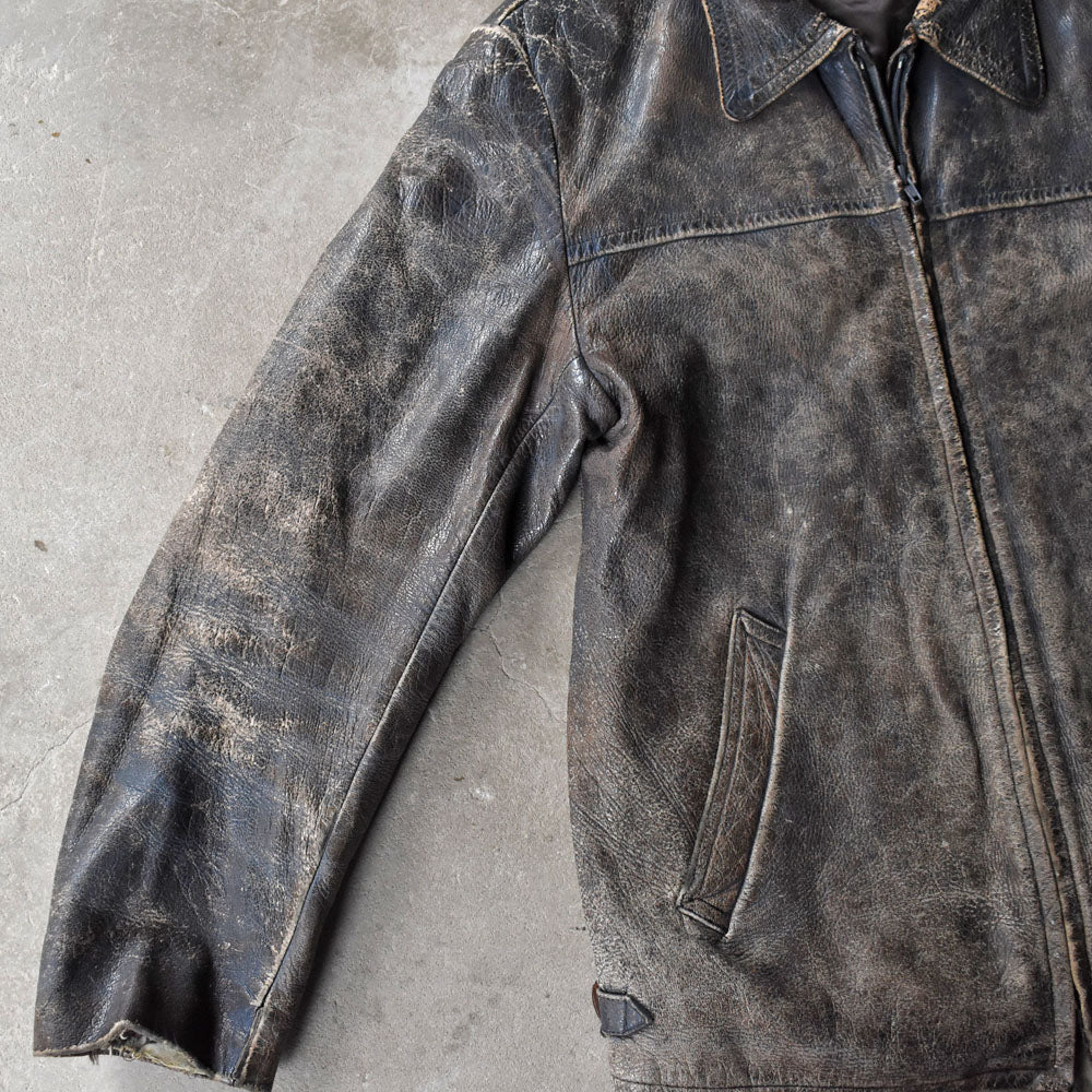 90’s グランジフェード レザージャケット 251028H