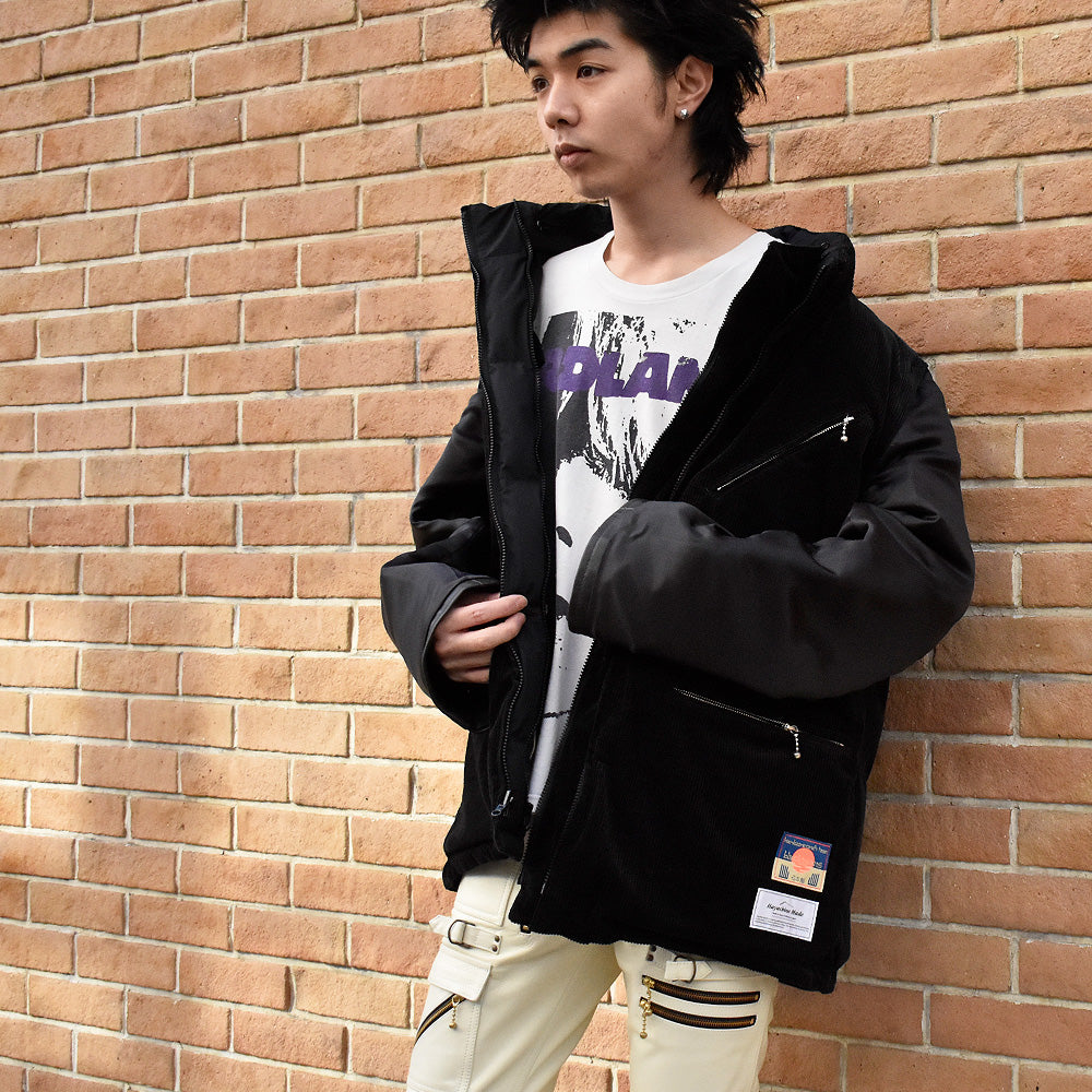blackmeans×Hayachine Made 2Way リバーシブル レザー×ダウン マウンテンジャケット 945-79TJ400-1 250102H/250128H