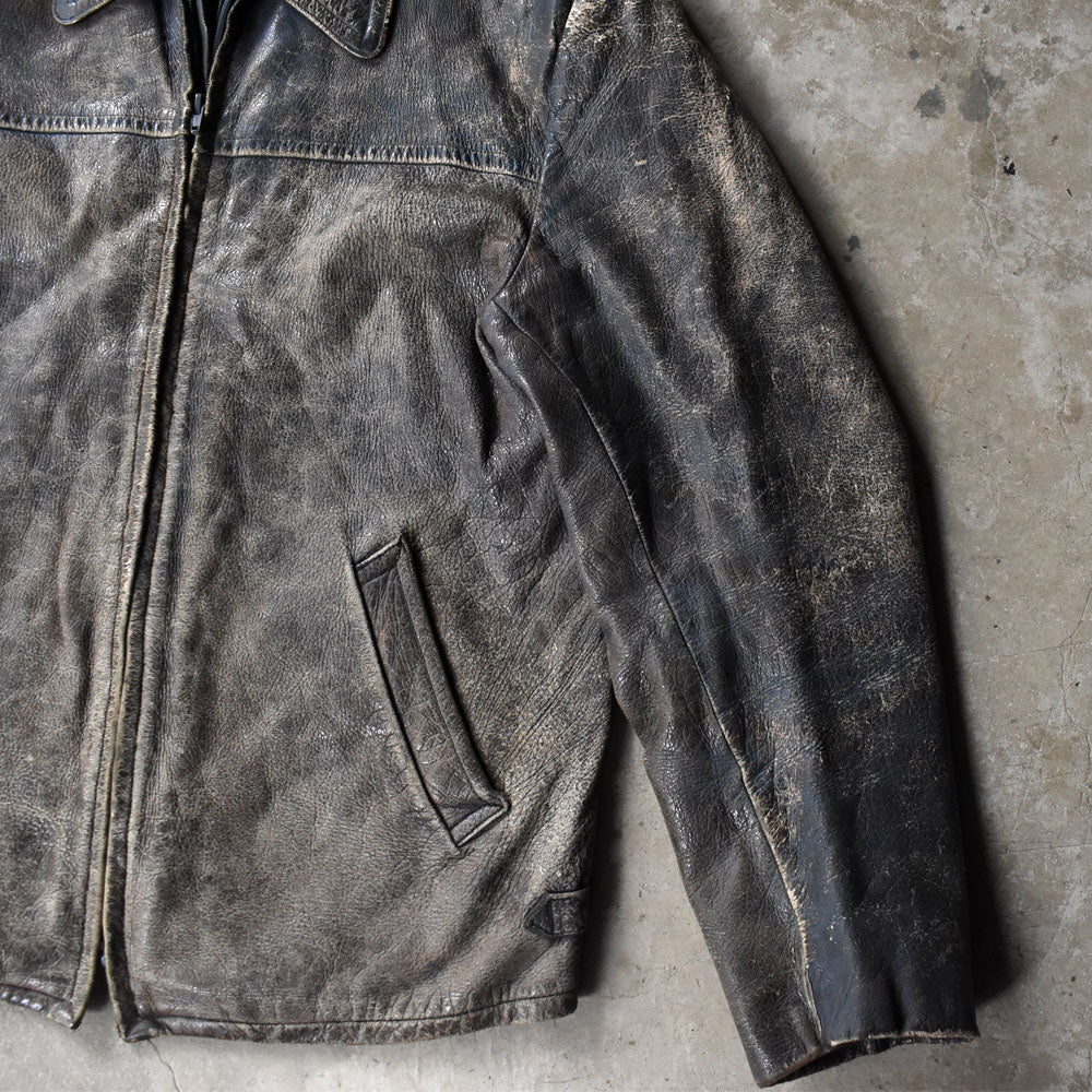 90’s グランジフェード レザージャケット 251028H