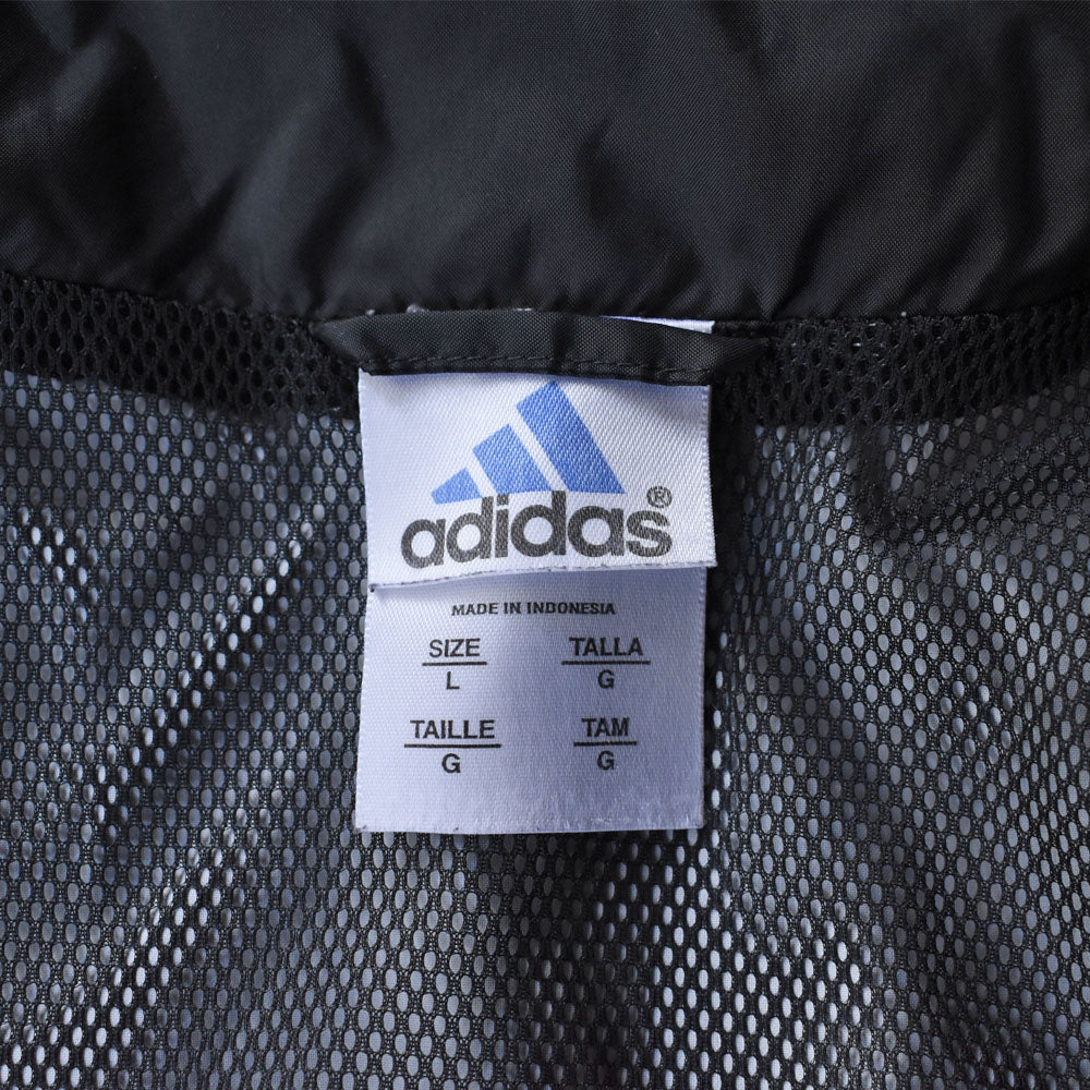 90’s adidas ナイロン トラックジャケット ブラック×グレー 251007H