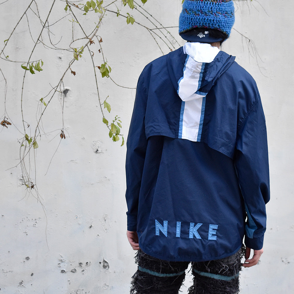 Y2K NIKE “ICEBERG”ワッペン付き ナイロンアノラックパーカー 250318H