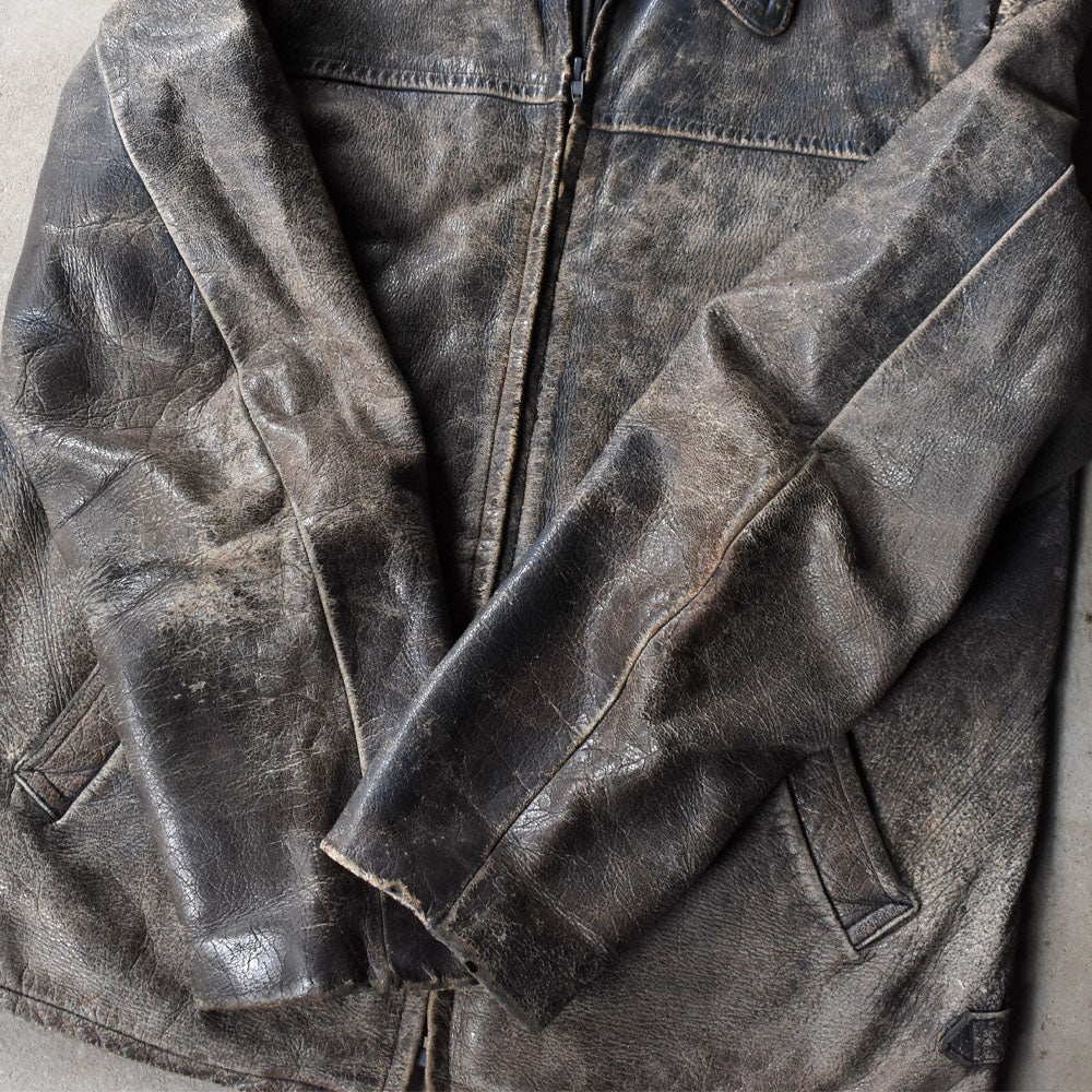 90’s グランジフェード レザージャケット 251028H