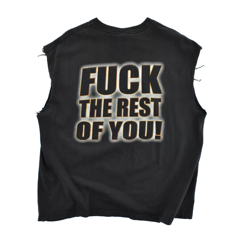 90's Machine Head "FUCK THE REST OF YOU!" カットオフ グルーヴメタル ロックT 260728H