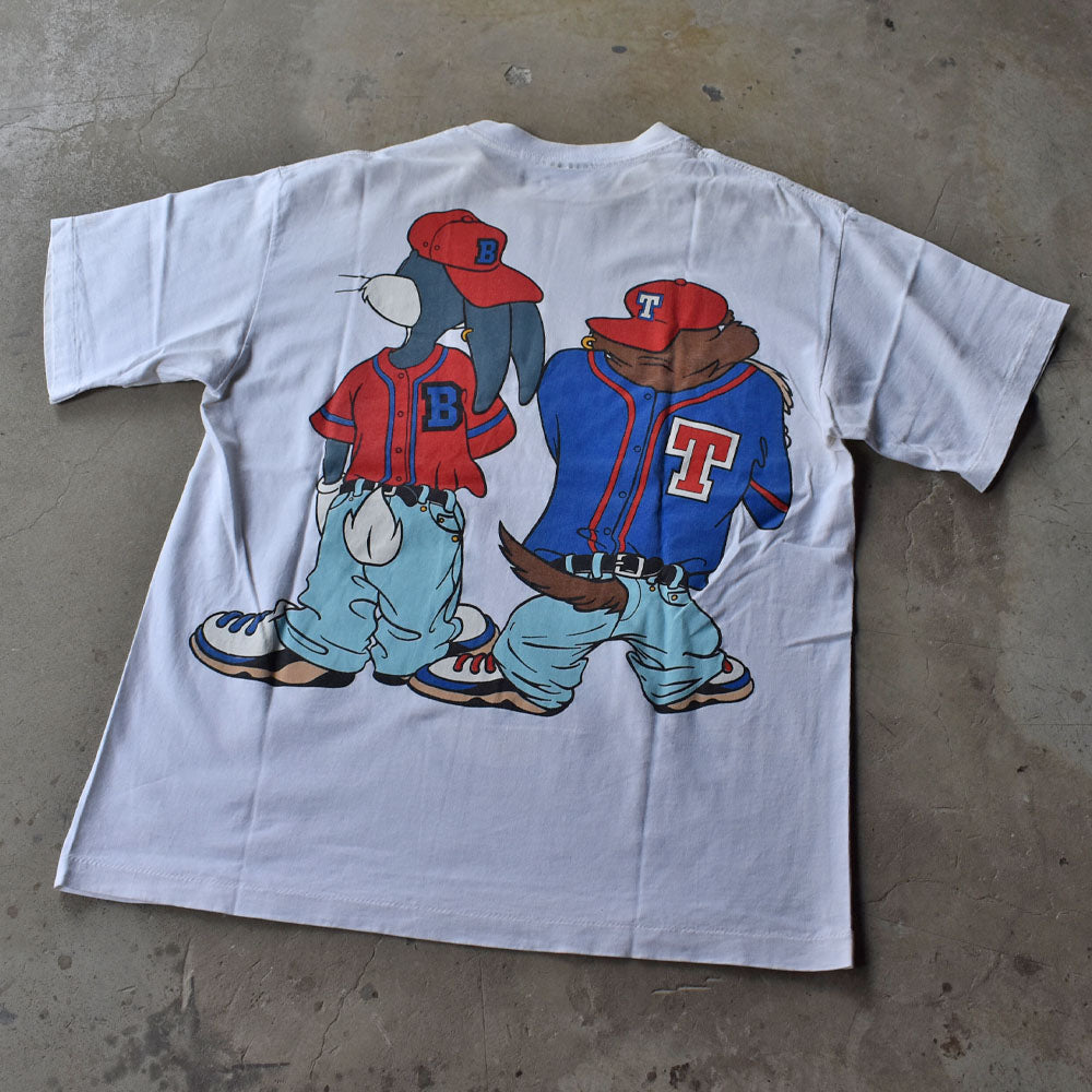 90’s Looney Tunes “Bugs&Taz Kris Kross” パロディTシャツ USA製 231005