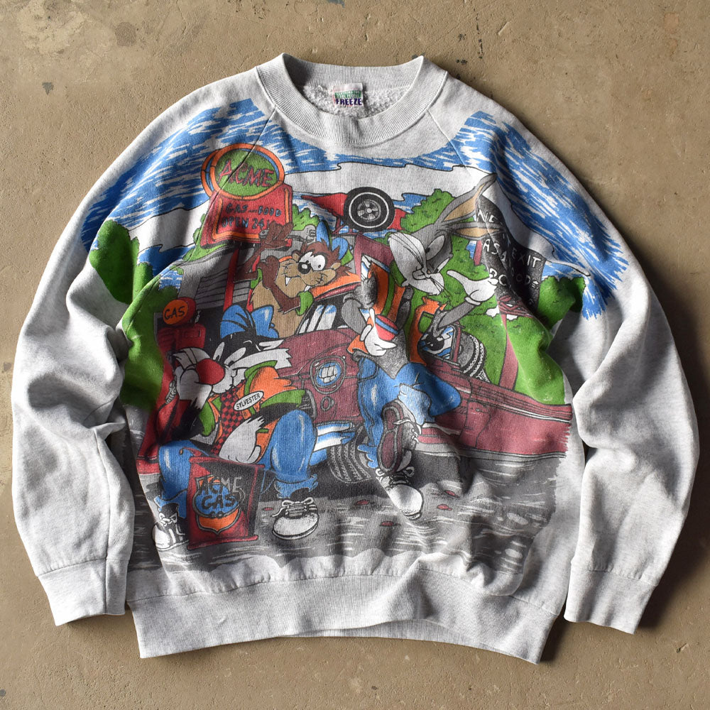 90’s Looney Tunes AOP! キャラスウェット USA製 240514