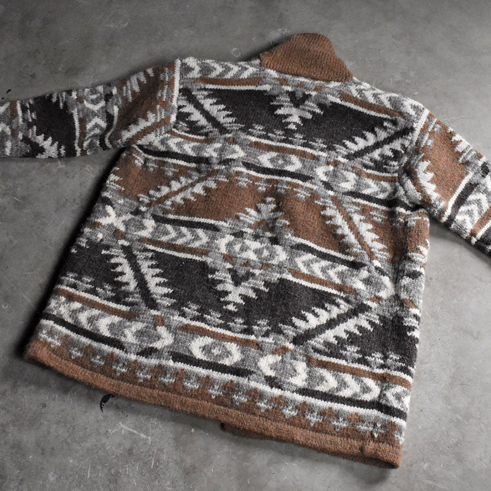 Lauren Ralph Lauren ネイティブ柄 ショールカラー ニットガウン 250315H